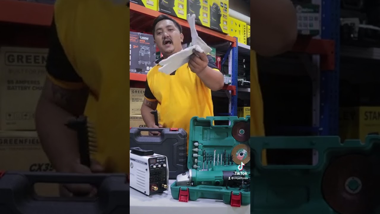 METAWORKZ Combo Set Welding Machine 400A w/ Grinder 900W & Drill 900W w/ FREE Tool Set