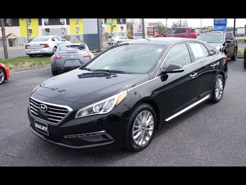 2015-hyundai-sonata-2.4-limited-walkaround,-start-up,-tour-and-overview