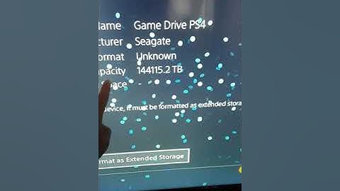 Ps4 external harddrive problem.