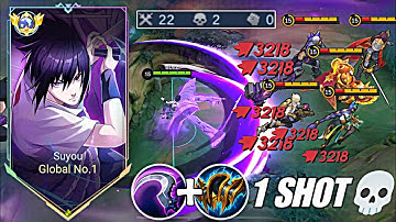 22 KILLS!! 🤩 SUYOU NEW BEST BUILD ONESHOT IN AFTER BUFFED!! (ACTUALLY BROKEN!) - Mobile Legendsa