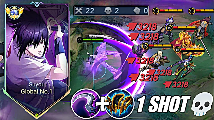 22 KILLS!! 🤩 SUYOU NEW BEST BUILD ONESHOT IN AFTER BUFFED!! (ACTUALLY BROKEN!) - Mobile Legendsa