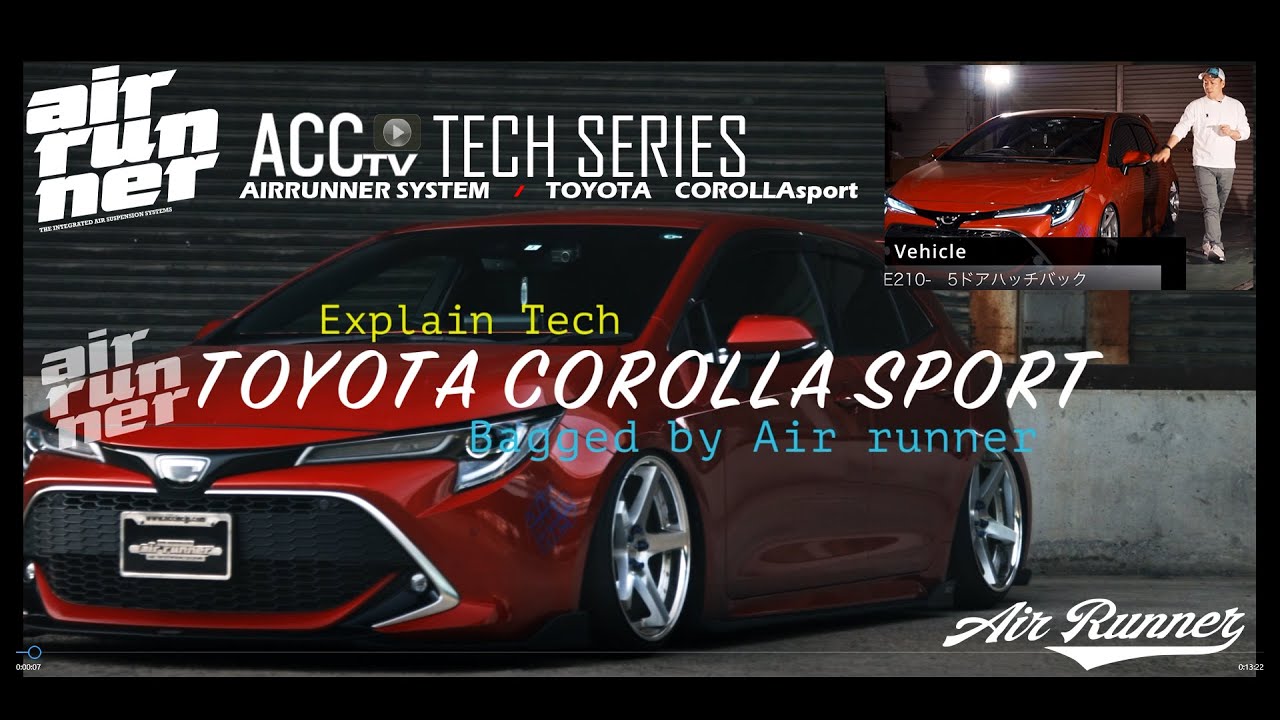 ACCtv AIRRUNNER TOYOTA COROLLA SPORTS 