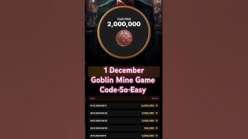 Goblin Mine Game Daily Code #goblin #mine #game #reward #coin #toncoin #craft #shorts #youtubeshorts