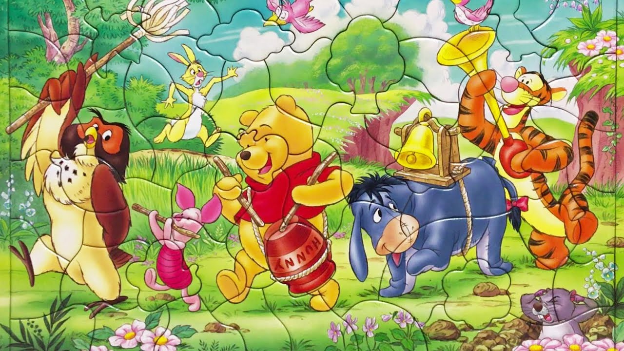 Winnie the Pooh Puzzle A pleasant music team  くまのプーさん  パズル  ゆかいなおんがくたい