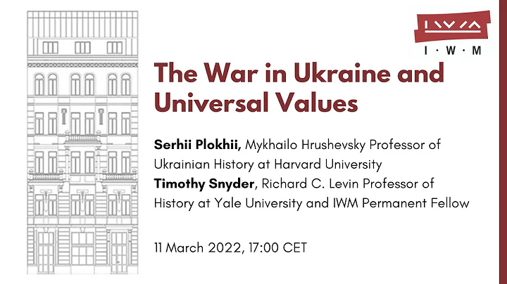 Serhii Plokhii and Timothy Snyder The War in Ukrai...