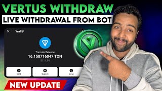 Vertus Mining Bot Withdrawal Proof - Next Notcoin App | New Free Crypto Mining #airdropfree