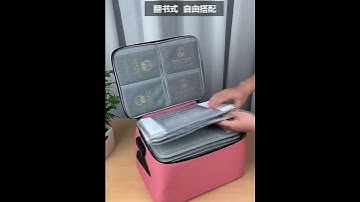 Multilayer Document Storage Bag Men