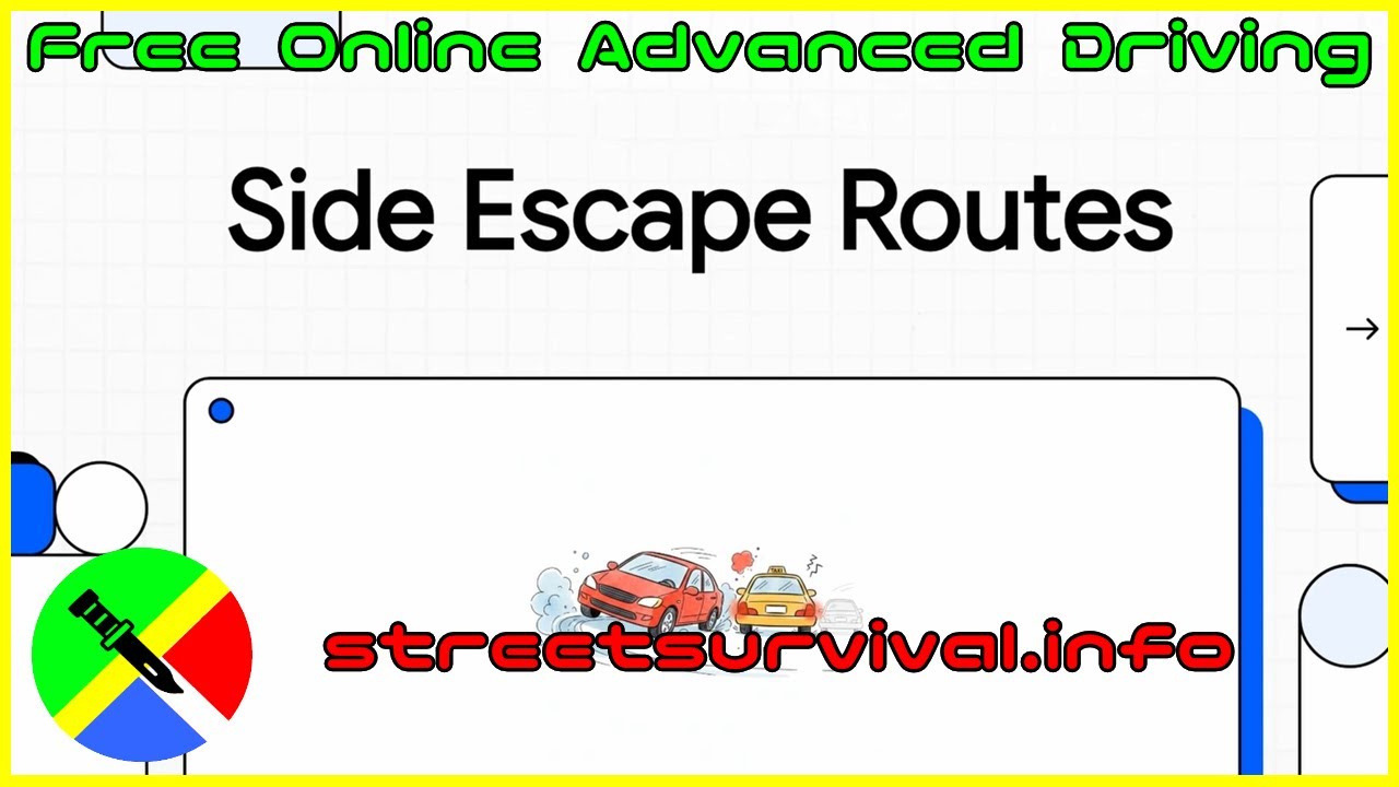 Car Escape Routes Defensive Driving: How Side Escape Routes Can Save Your Life - YouTube
