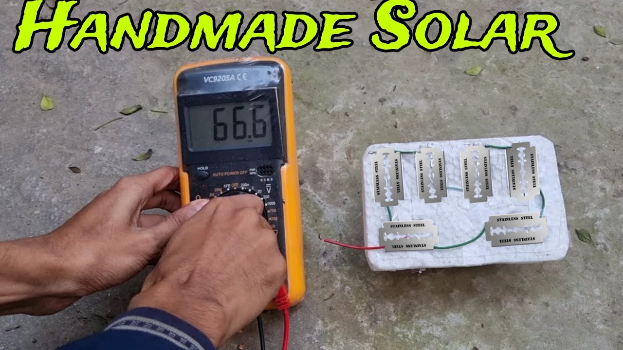DIY Solar Panel Using Blade | Homemade Solar Panel Project | Tech ...