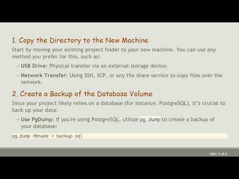 How to Move Your Docker Container Working Directory to Another Machine