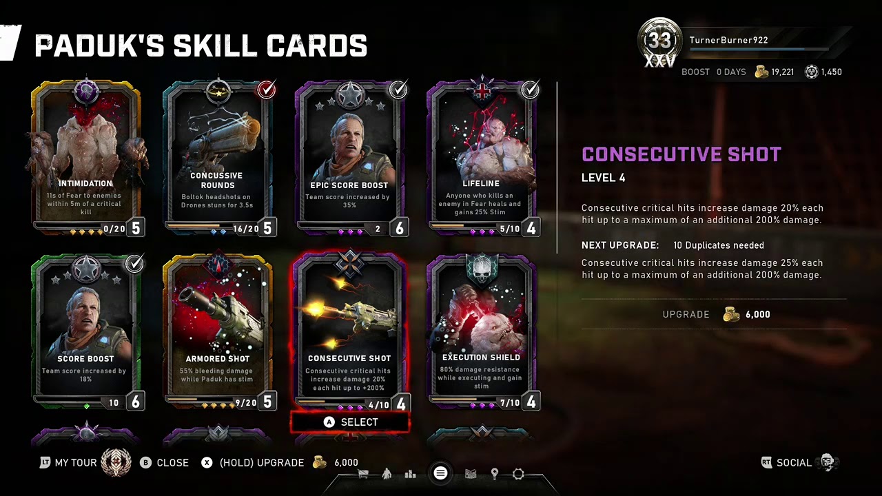 Gears 5 Operation 4 PVE: Paduk Skill Cards. Abilities. Horde. Escape.