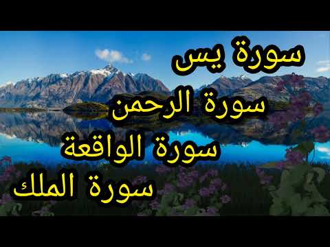 سورة يس سورة الرحمن سورة الواقعة سورة الملك
