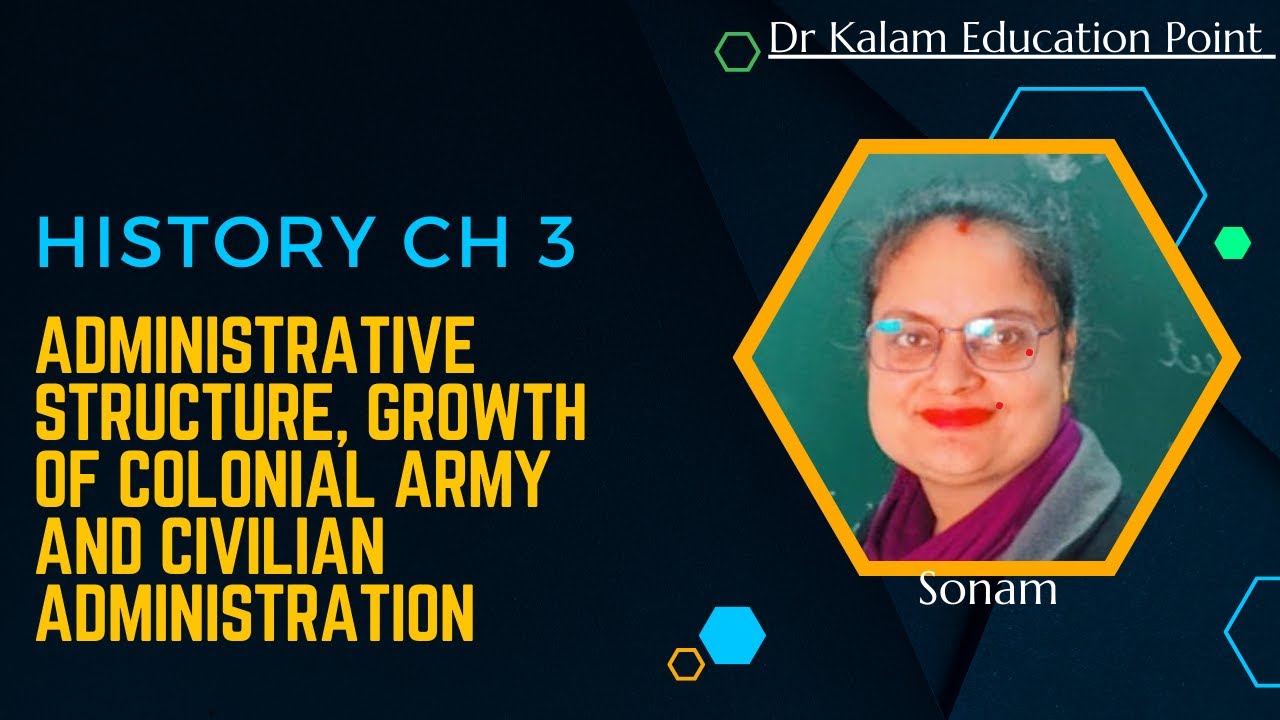 8 sst for pstet|ch 3 Administrative structure,growth of colonial army and civilian administration