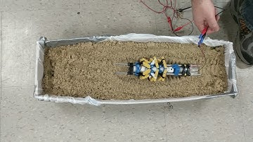 IROS 2020 "Design of an Underactuated Peristaltic Robot on Soft Terrain" Worm Robot Video 2