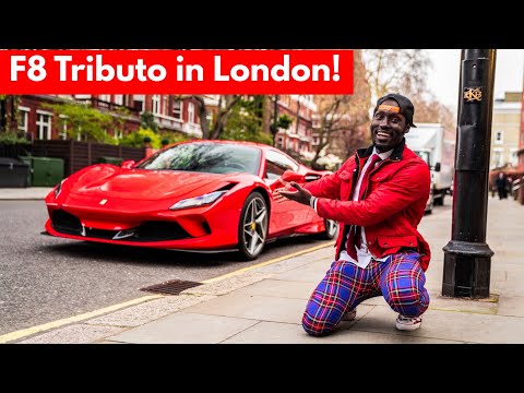Ferrari F8 TRIBUTO driving in London for the first time