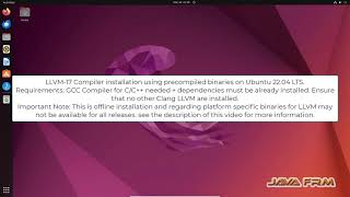 How to install Clang LLVM 17 from Zip Archive (precompiled binaries) on Ubuntu 22.04 LTS - C/C++