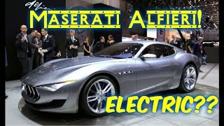 Maserati Alfieri (HD)--GAS POWERED OR ALL ELECTRIC?? Maserati Electric Car Alferi