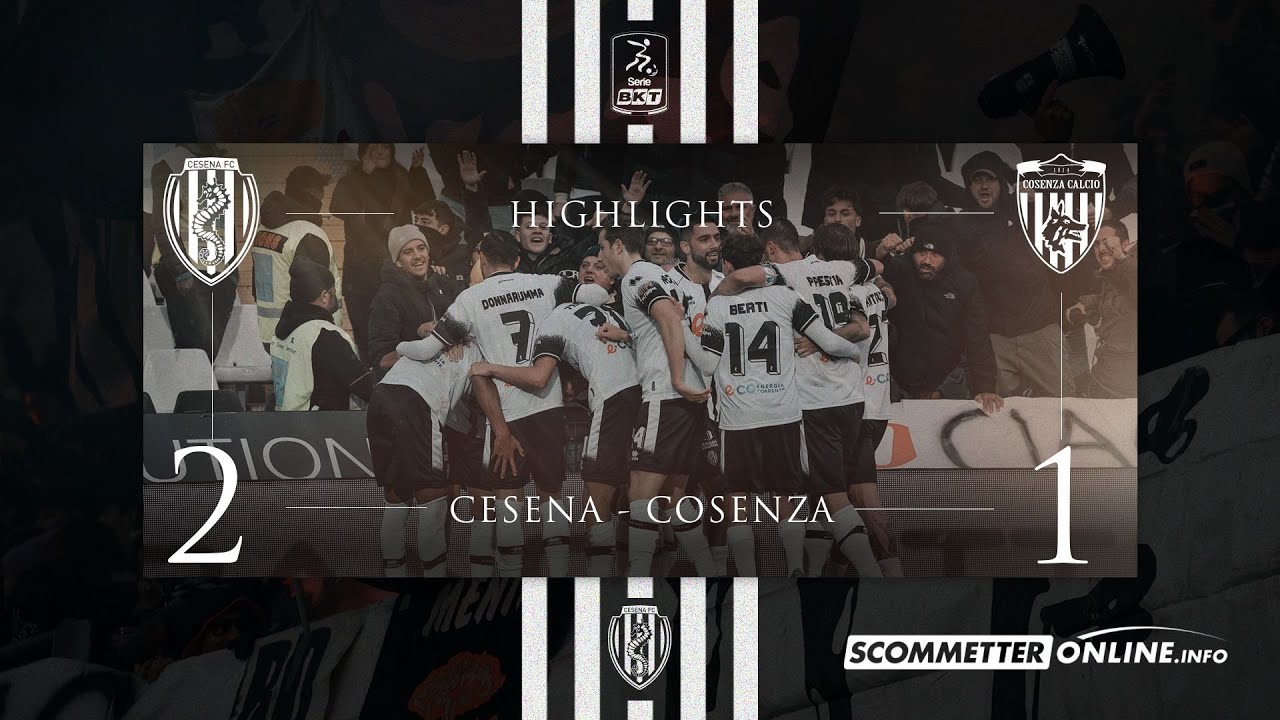 [Highlights] Cesena - Cosenza: 2-1