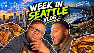 Week In Seattle Vlog (ft @LATRYGUY  we went to the biggest NFL game of the year!!!)