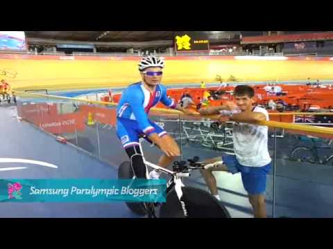 Jiri Jezek - London Velodrome training, Paralympics 2012