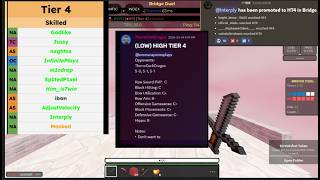 On my way to Lt3 montageㅣRoblox Bridge Duels