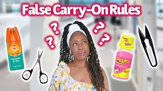 Carry-On Allowed Items that TSA will Confiscate
