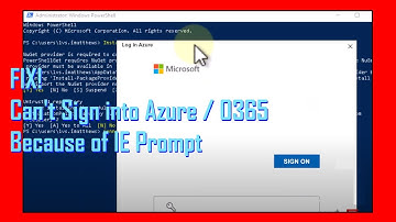 EASY FIX: Powershell Azure AD Log In Problem with Internet Explorer - UseDeviceAuthentication