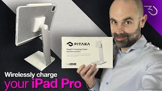 Best iPad Pro Stand 2023 - Pitaka MagEZ stand & Case Pro: iPad wireless charging!