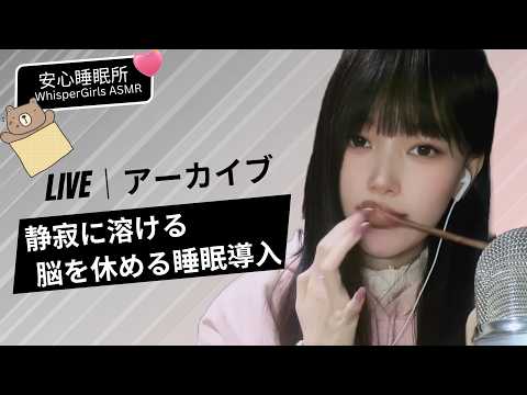 【LIVEアーカイブ】💤静寂に溶ける...脳を休める睡眠導入Part2 🛌깊은 잠을 위한 새벽 치유💤 Healing Sounds for the Silent Night #asmr #fyp