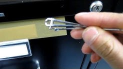 Picking a filing cabinet lock with a nail clipper 