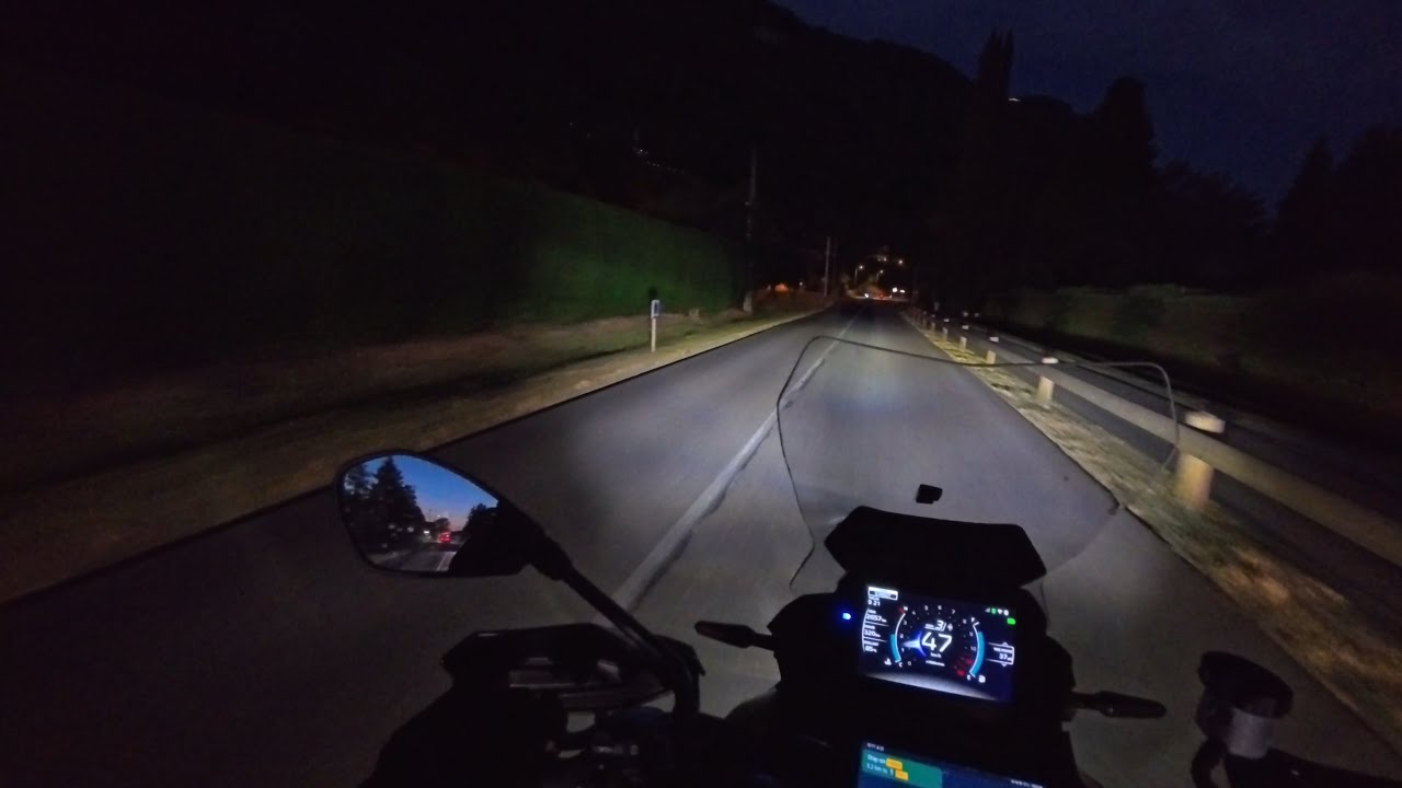 2025 Yamaha Tracer 9 GT Matrix LED Lights - Night Ride