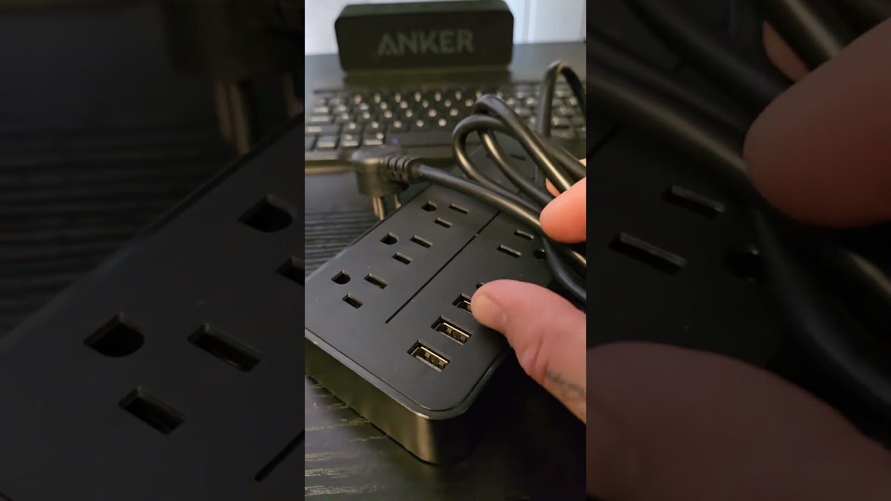 Upgrade Your Desk Game with This Modern Power Strip! 