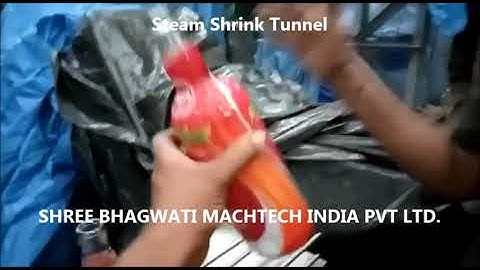 Glass Bottle Steam Shrink Tunnel