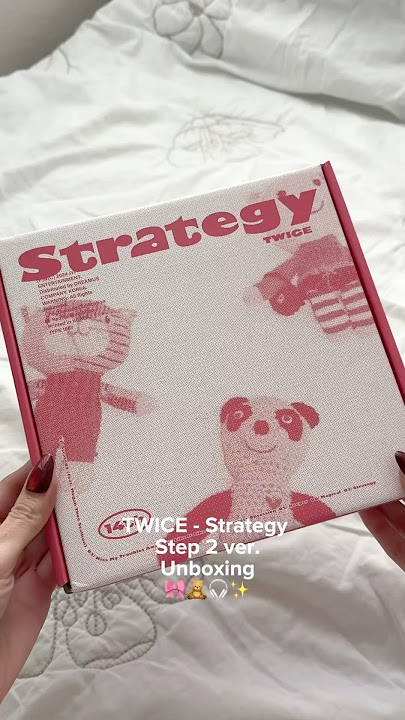 TWICE Strategy album unboxing (Step 2 ver.) 🎀 #twice #twicecomeback #twicealbum #kpop #kpopalbum