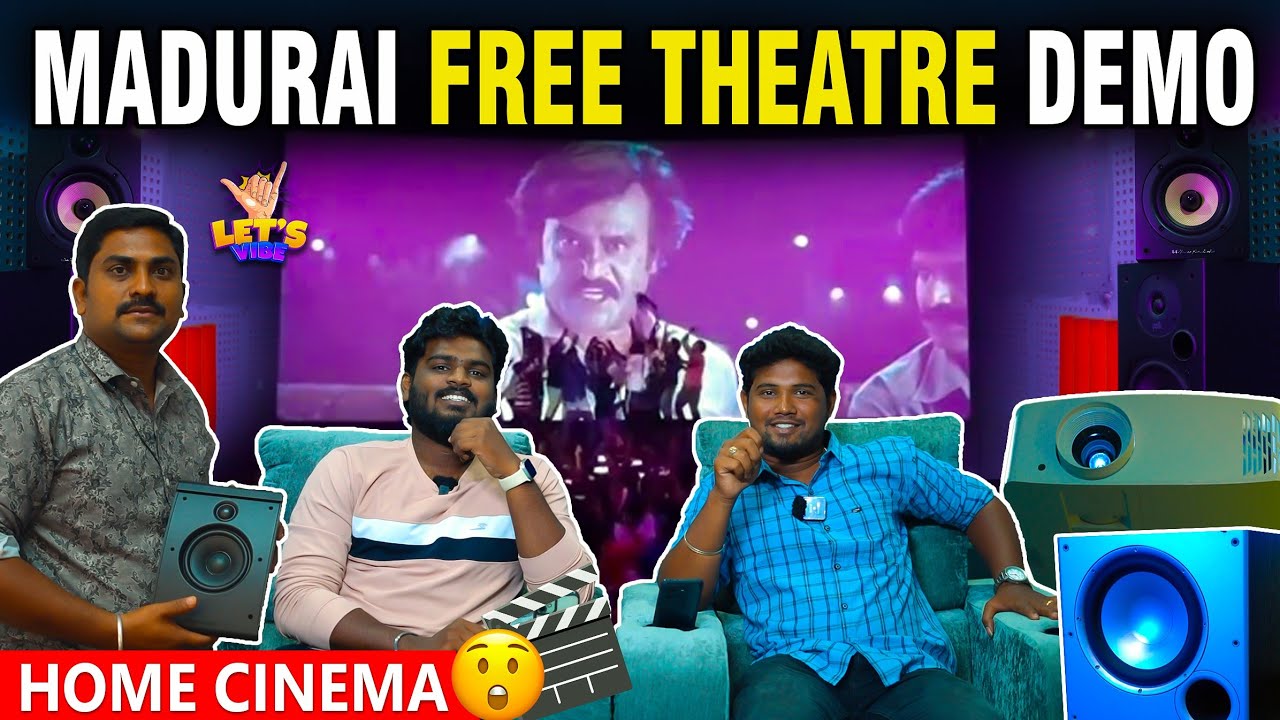 மதுரைல இப்படி ஒரு FREE THEATRE இருக்கா⁉️ Home Theatre Setup in Room