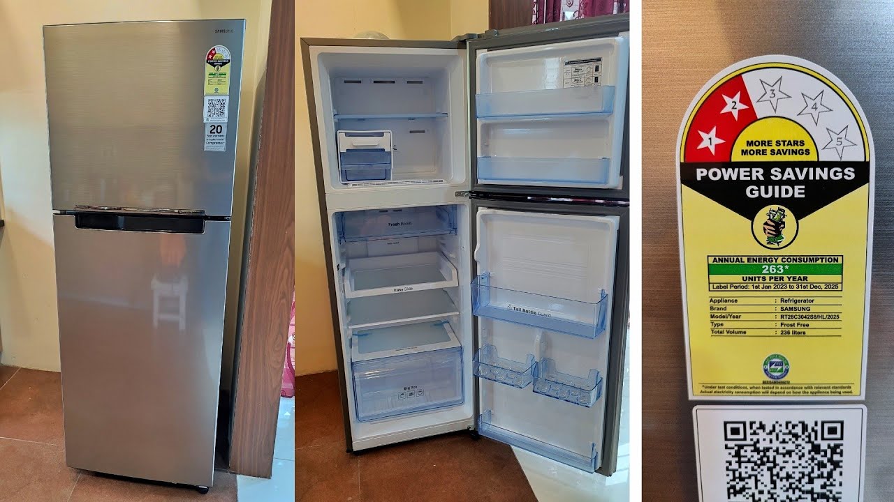 Double door refrigerator | Best fridge | Samsung 236 L Frost Free Double Door 2 Star Refrigerator
