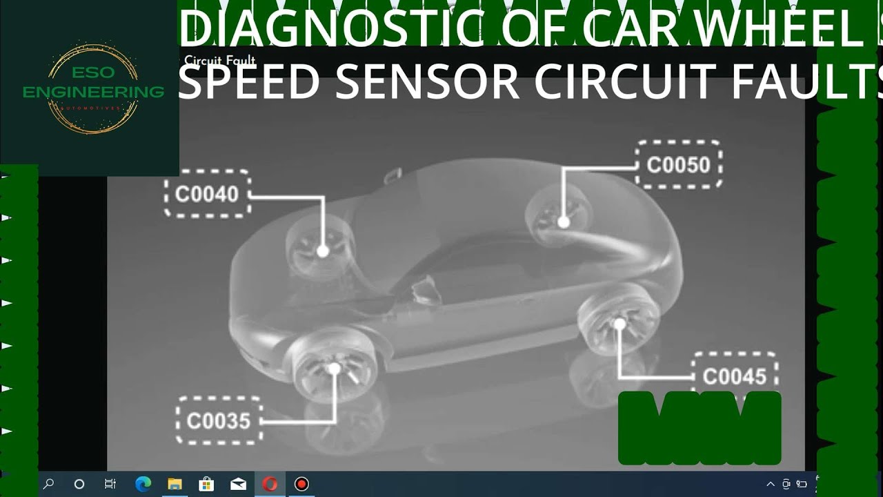 CAR WHEEL SPEED SENSOR CIRCUIT FAULT DIAGNOSIS - YouTube