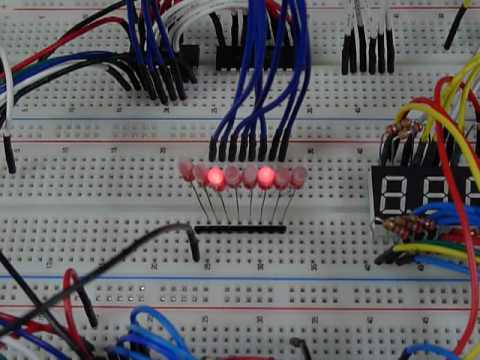 STM32でシフトレジスタ/シリアルイン・パラレルアウトでIOを拡張しLED点灯