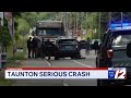 Route 44 closed in Taunton after serious crash