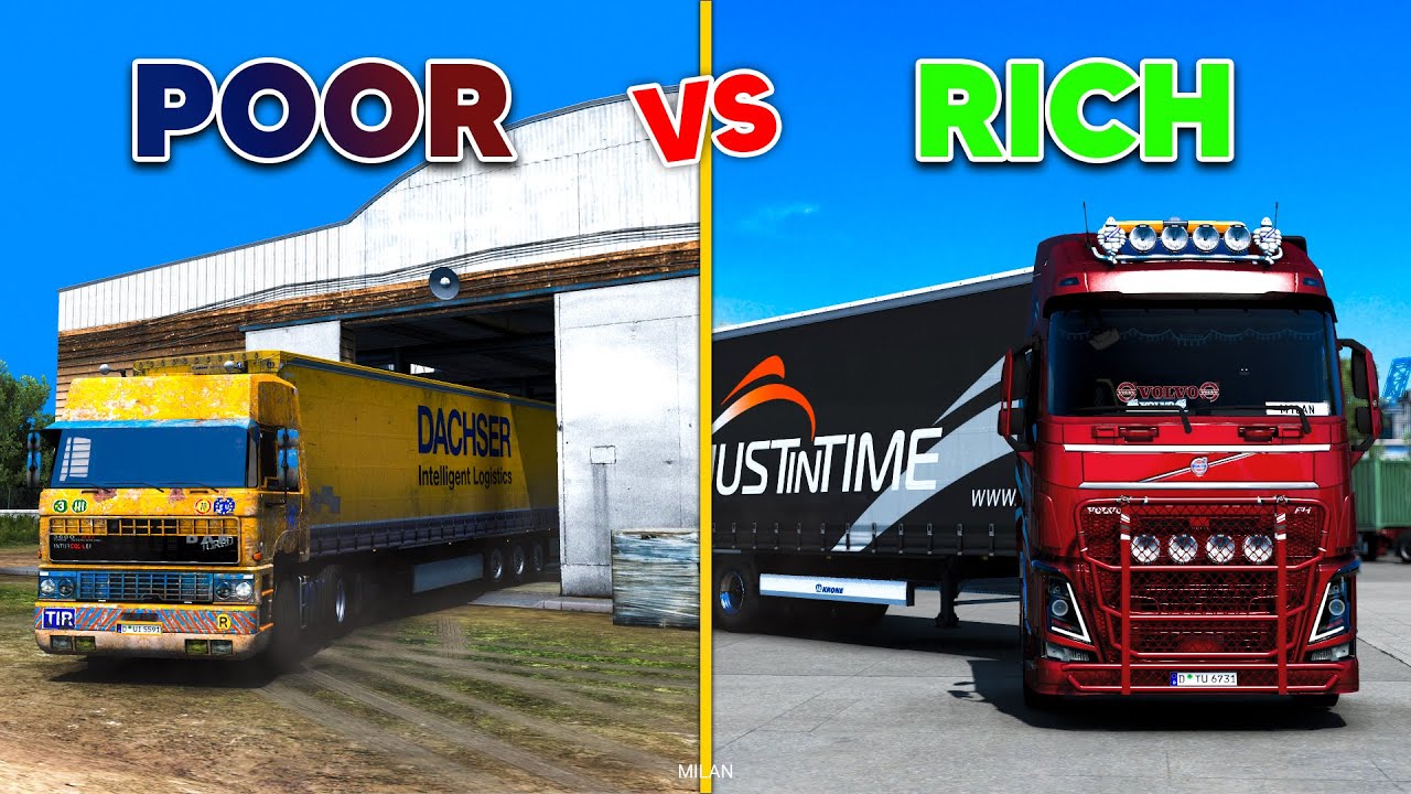 POOR vs RICH - Euro Truck Simulator 2 - YouTube