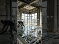 Concrete Gets Transformed Into Glass Epoxy Perfection 🔥✨ #Renovation #Luxury #Shorts