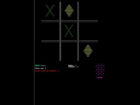C programming XO gameNO opengl, NO graphics h