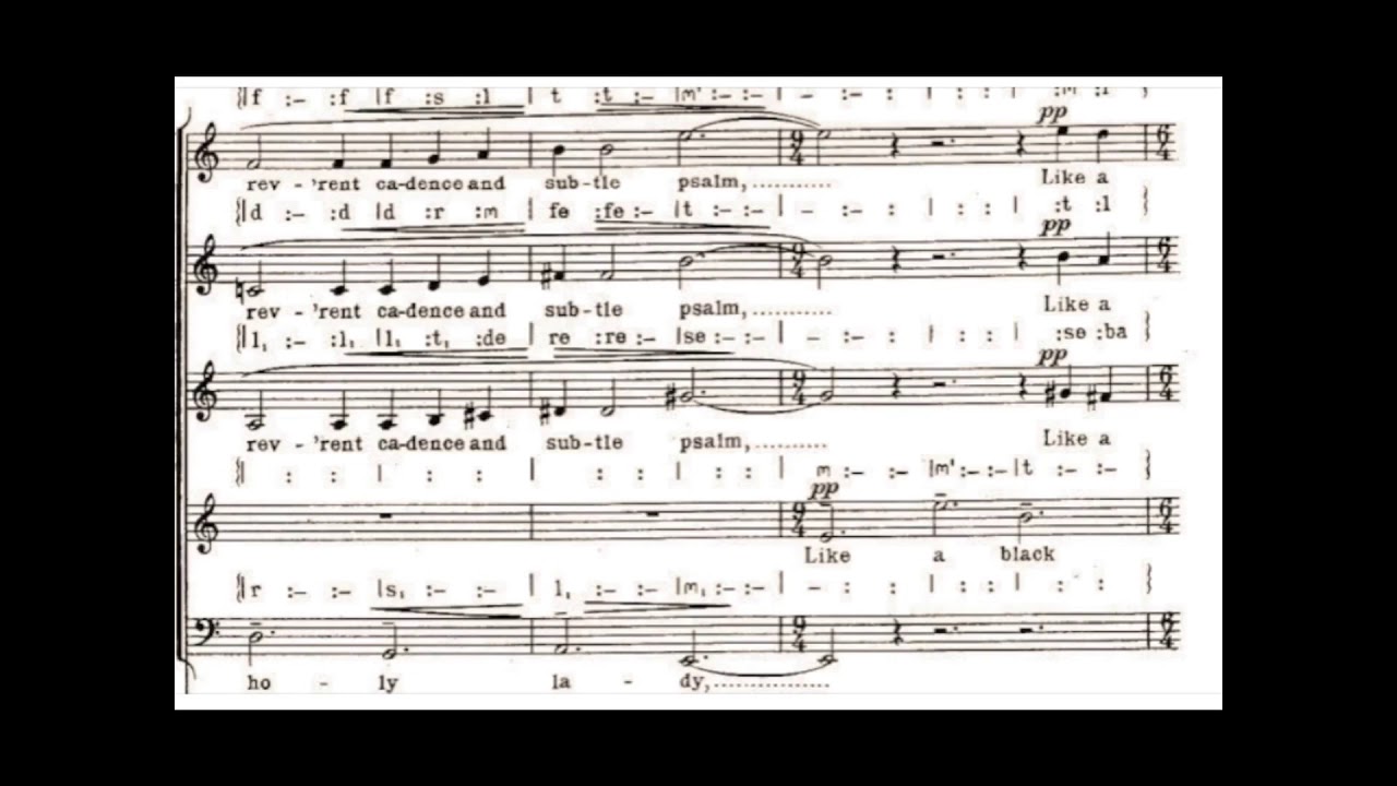 Benjamin Britten Hymn To St Cecelia With Score Youtube