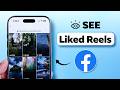How To Find Liked Reels On Facebook View 