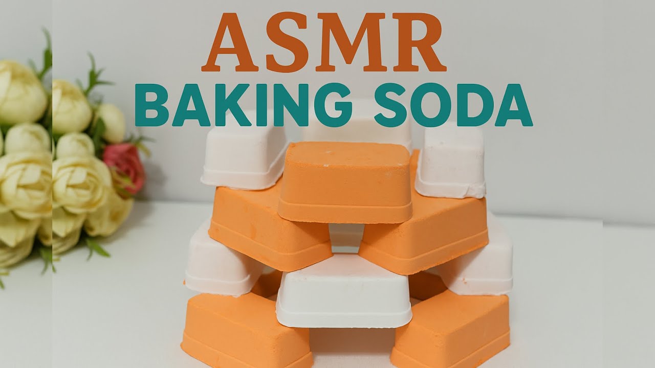 ASMR Baking soda crunchy holiday rainbow 🌈 ASMR most colorful baking soda crumble #asmr
