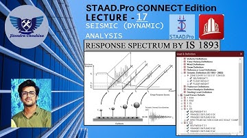 Staad Pro Connect Edition : 17 Response Spectrum Analysis According to IS 1893