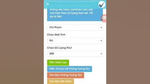 Lọc bạn bè không tương tác bằng công cụ inboxfb Fb Chi Phạm