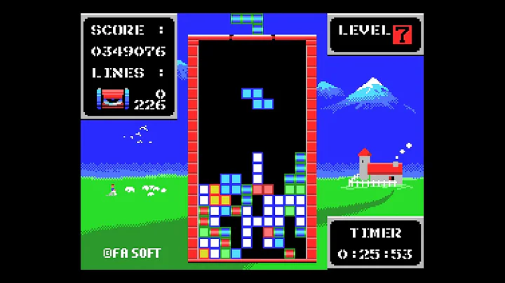 MSX Game: Fa Tetris (1989 Fa Soft)