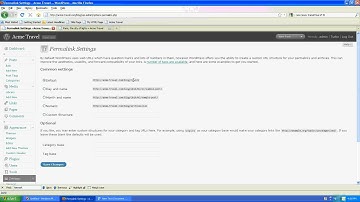 How to change your Word Press permalink settings