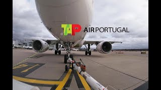 TAP Air Portugal Airbus A319 Pushback From The Tug